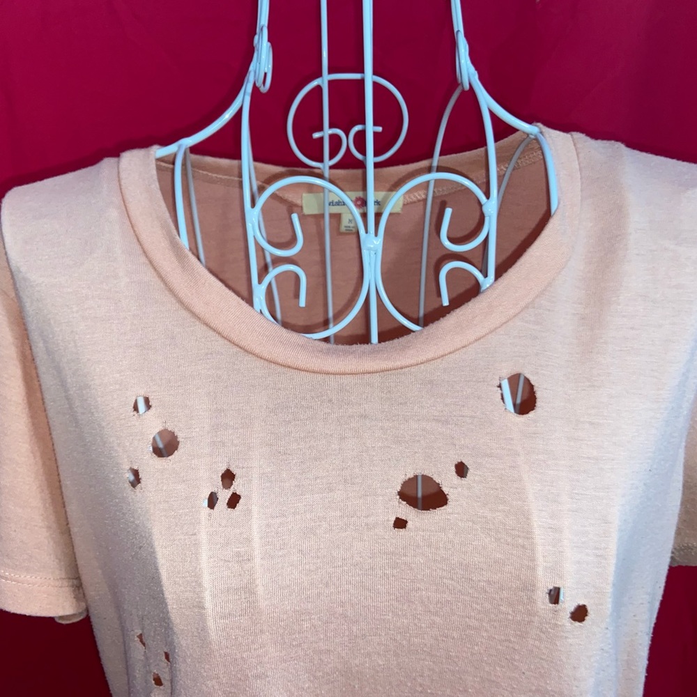 distressed tee shirt